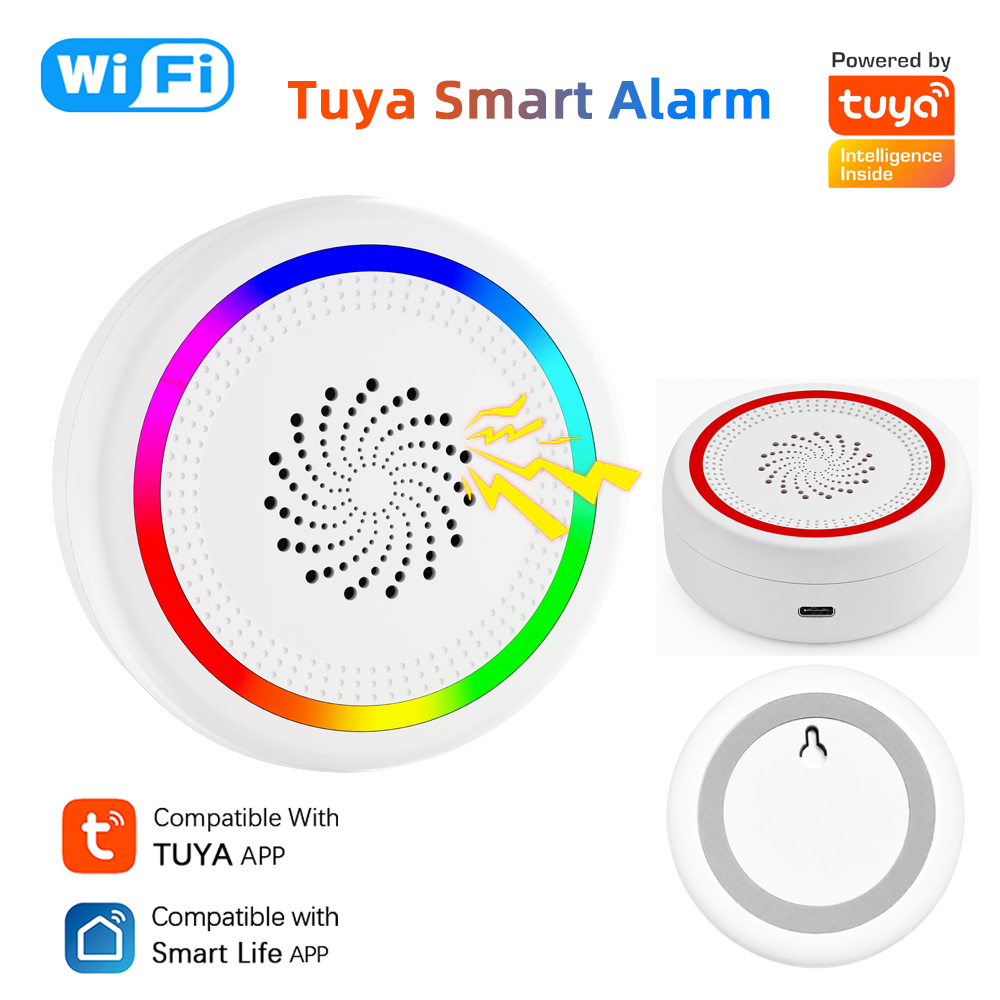 Home Automation Diy - Sirena WiFi Tuya Inteligente con Alarma