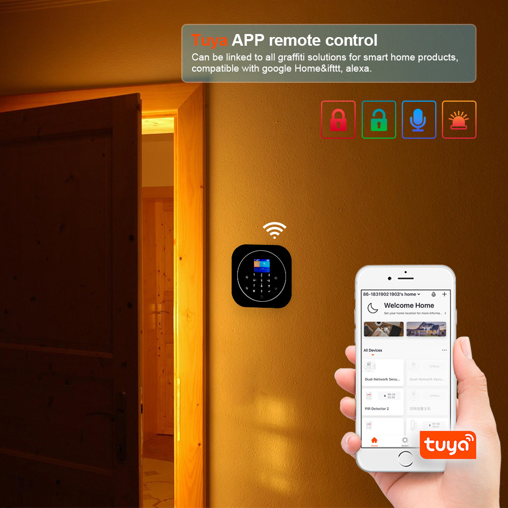 KERUI G12 2G Wifi sistema de a - Home Automation System Diy reseña y precio