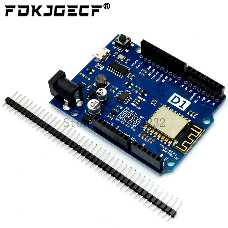 WeMos D1 R2 WiFi uno basado en - Esp8266 Nodemcu Board reseña y precio