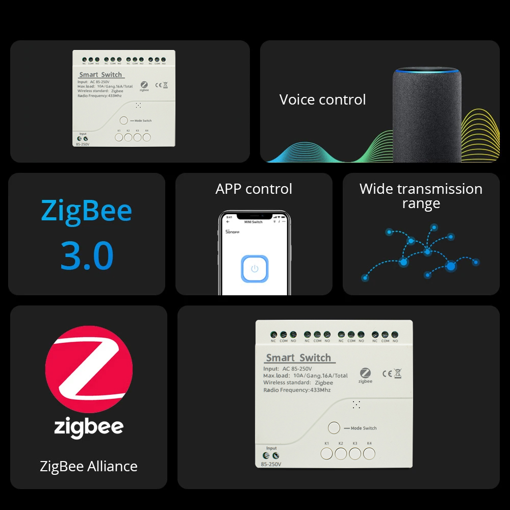 Módulo de relé ZigBee de 1 can - Home Automation Diy reseña y precio